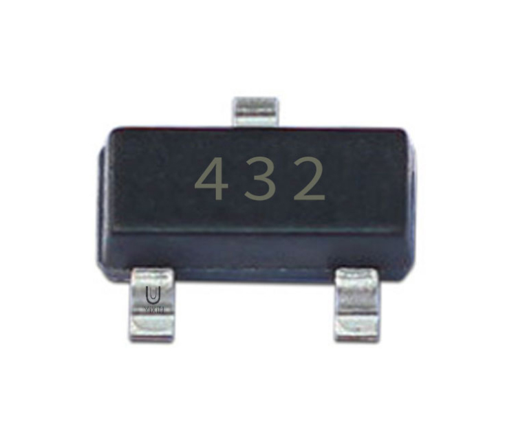 〔壹芯微〕工廠直銷TL432 SOT-23 絲印432 1.24V電壓基準(zhǔn)器 貼片三極管